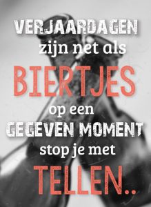 Kaart verjaardag Kaart verjaardag